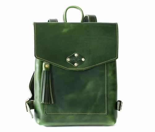 Full Grain Leather Rucksack, view 10