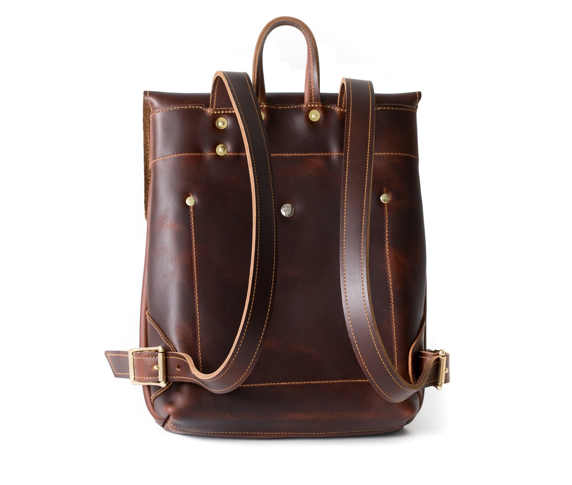Full Grain Leather Rucksack, view 3