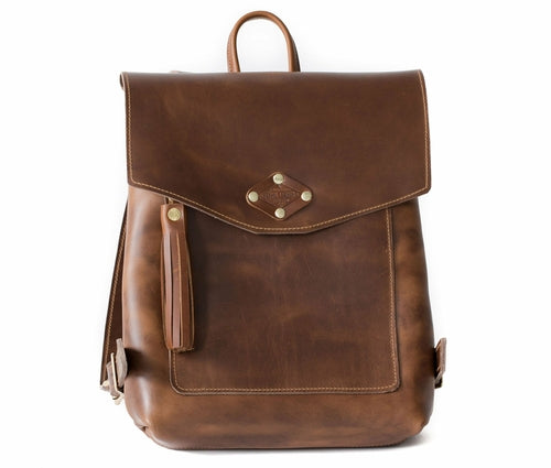 Full Grain Leather Rucksack, view 7